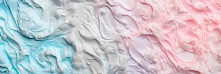 Abstract oil or watercolor paint texture on canvas, background in pastel colors. Abstract colorful background in pink, blue and white color. Long bannerの素材