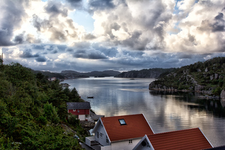 Northern Lights over south norway - Cabins and housesの写真素材