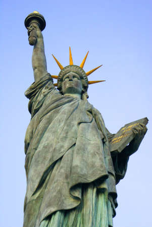 Statue of Liberty in Paris, France                の写真素材