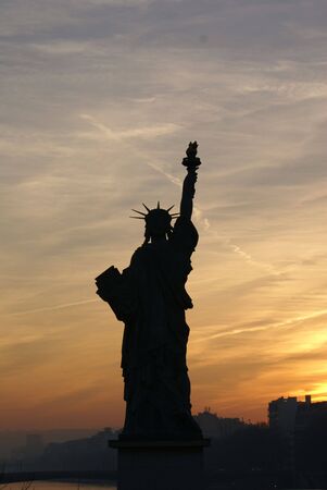 Statue of Liberty in Paris               の写真素材