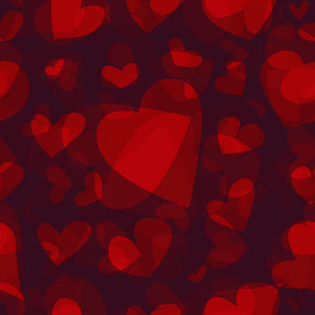 Hearts seamless patternのイラスト素材