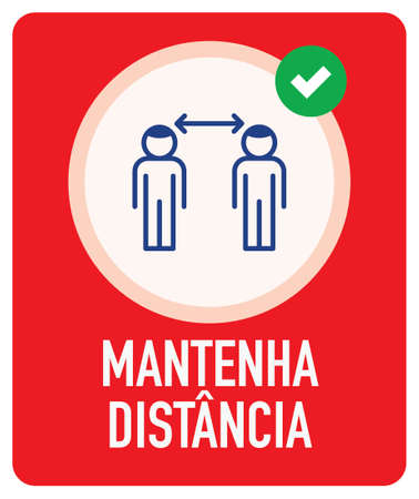 Mantenha Distancia (のイラスト素材