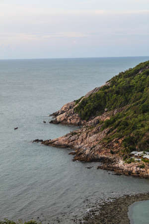 Beauiful Sea view from top cliff, Samui island, Surat Thani, Thailandの写真素材