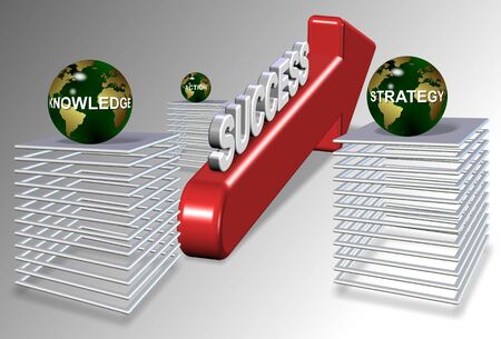 strategy knowledge action making right direction for successの写真素材