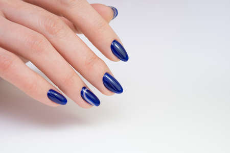 Beautiful woman's hands. Natural nails and manicure. Spa procedure.