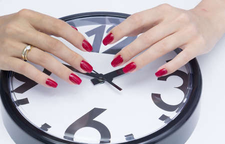 Amazing natural nails. Women's hands with clean manicure. Gel polish applied.