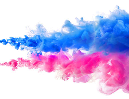 Ink splashes in the water. Abstract background for your design.の写真素材