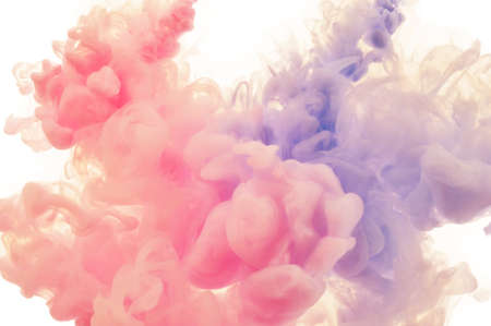 Ink splashes in the water. Abstract background for your design.の写真素材