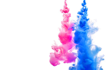 Ink splashes in the water. Abstract background for your design.の写真素材