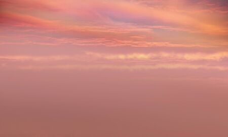 Blue sky background, beautiful sunset backgroundの写真素材