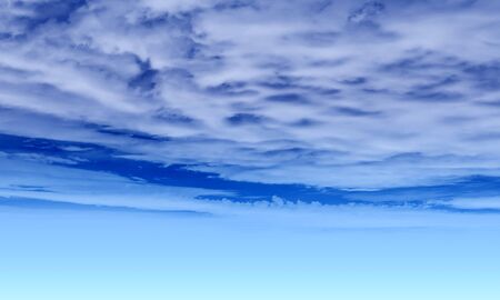 Background of blue sky and white cloudsの写真素材