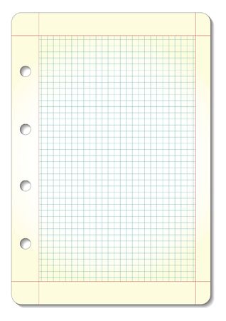 Blank squared paper designのイラスト素材
