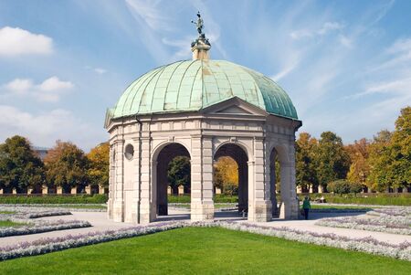 Pavilion at the Hofgarten in Munich Germanyの写真素材