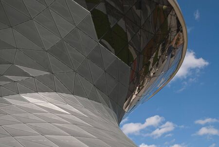 Architectural Detail Of BMW Welt in Munich Germanyの写真素材