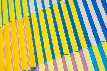 Multiple Colored Architectural Structure as  Design Element の写真素材