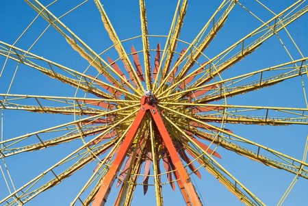 Ferris Wheel as Abstract Design Element Patternの写真素材