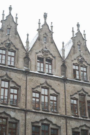 Residence Court with Snow in Munich, Germanyのeditorial素材