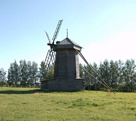 wooden millの写真素材