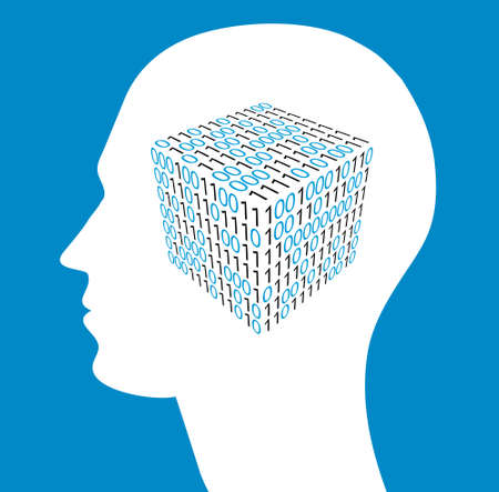 Technology of future, artificial intelligence.のイラスト素材