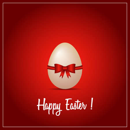 Easter egg with red backroundのイラスト素材