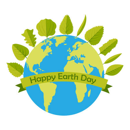 22 April Happy earth day vector design illustrationのイラスト素材