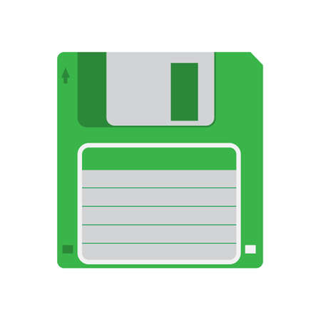Floppy disk flat icon vector design illustration.のイラスト素材