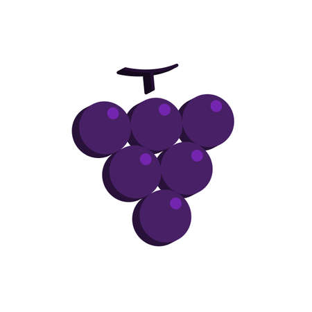 grape 3d icon. colored vector design illustration.のイラスト素材