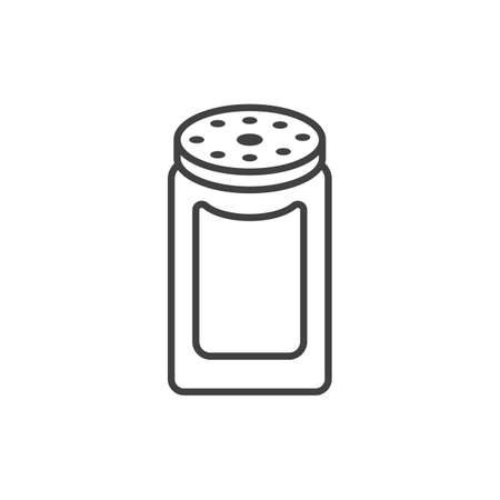 baby powder outline flat vector design illustration.のイラスト素材