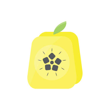 cubic rounded rectangle quince. vector design illustration.