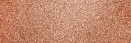 copper glitter texture christmas abstract background. Shiny glitter copper background. Glitter and glitter pattern. Web bannerの写真素材