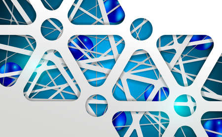 Abstract background, Technology network image, Vector illustration.のイラスト素材