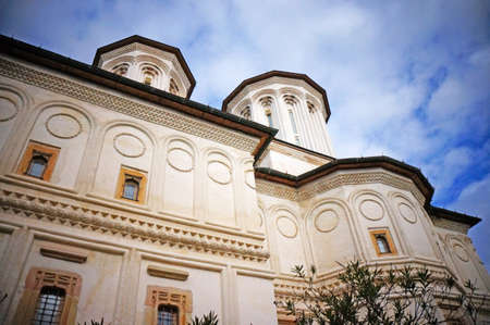 The church of the Polovragi monastery in Romaniaの写真素材