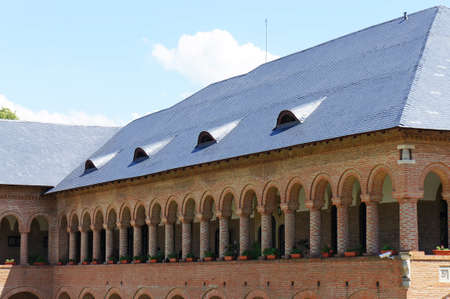 Aluminium Roof tiles of the Mogosaia Palace in Romaniaのeditorial素材