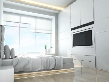 Modern bedroomの写真素材