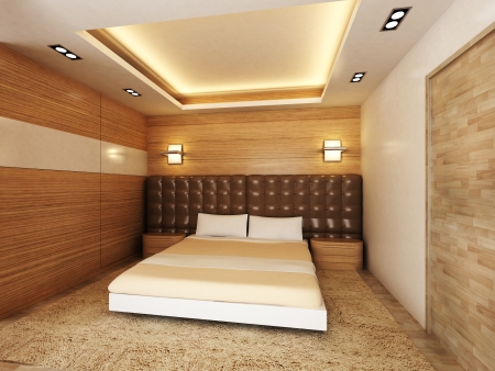 Modern bedroomの写真素材