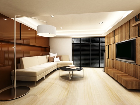 Modern living roomの写真素材