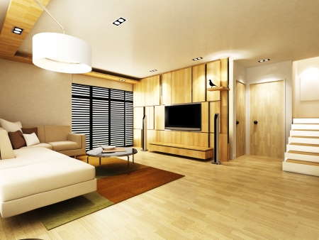 Modern living roomの写真素材