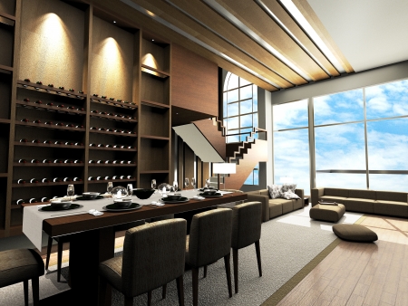 Modern living room designの写真素材