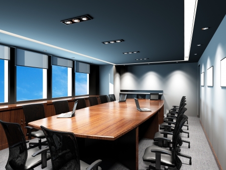Business meeting room in office with modern decorationの写真素材