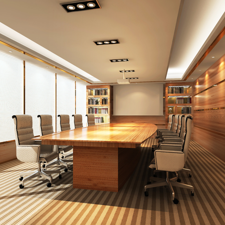 3D Office meeting roomのeditorial素材