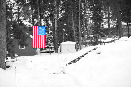 black and White Americaの写真素材