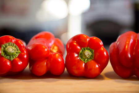 red bell pepperの写真素材