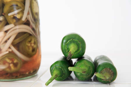 Green Jalapeno pepperの写真素材