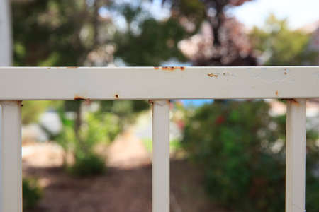 Rusty Gate on the gardenの写真素材