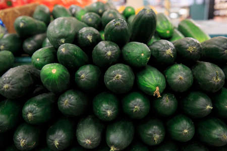 Cucumber in the marketの写真素材