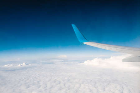 fly in clouds.の写真素材
