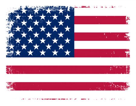 usa grunge flag united states flag vector background illustrationのイラスト素材