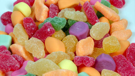 Colorful candy gums. Multi colored candies