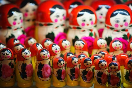 Russian traditional matryoshka. nesting doll