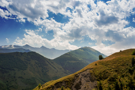 landscape with mountains summer. Republic Altay, Russiaの写真素材